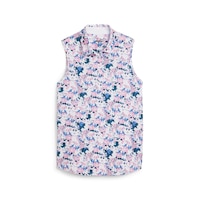 PUMA Women's Mattr Bloom Polo Tank Front_Flat
