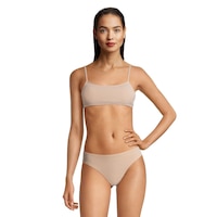Roxy Women's Gingham Bralette Bikini Top Front_Flat