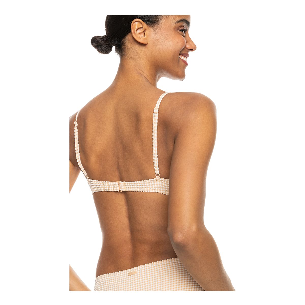 Roxy Women's Gingham Bralette Bikini Top
