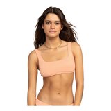 Roxy Women's Ribbed Love The Glassy Bikini Top Front_Flat