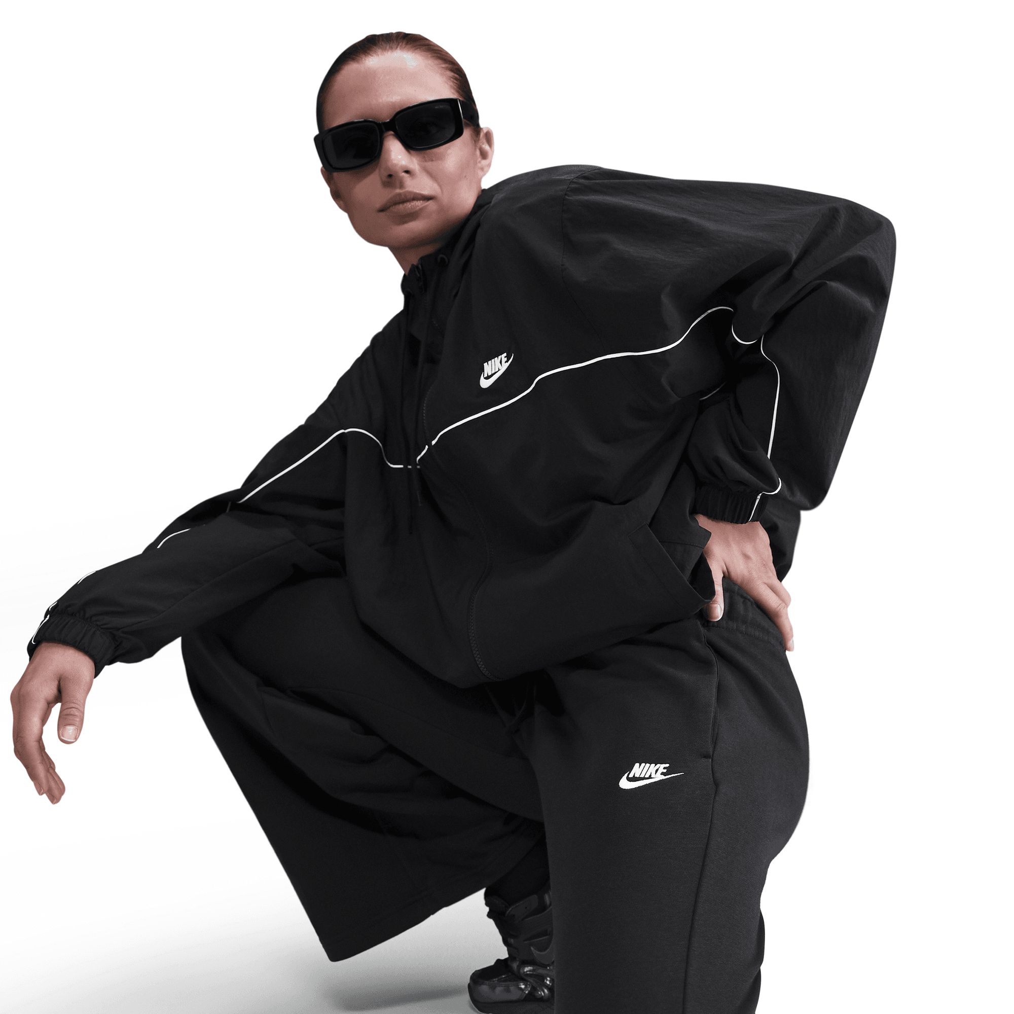 Nike Women's Club Fleece Mid-Rise Wide Pants