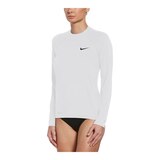 Nike Women's Long Sleeve Hydro UV Rashguard Front_Three_Fourths_Angled_Left