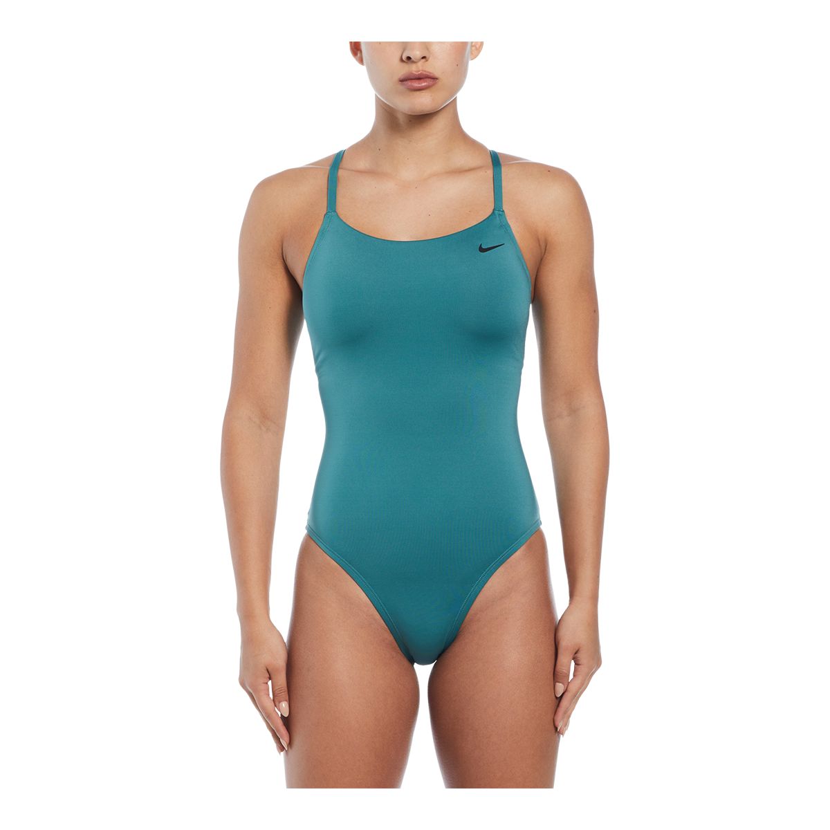 Image of Nike Women's Lace Up Back One Piece Swimsuit