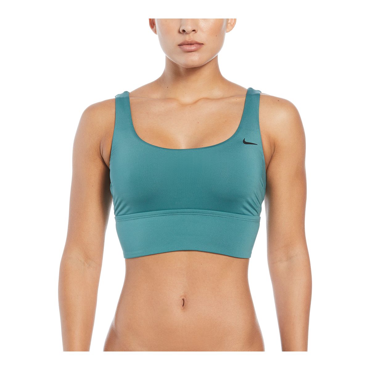 Nike Women's Essential Scoop Neck Midkini Swim Top