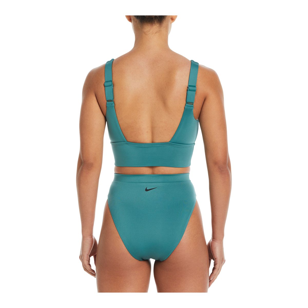 Nike Women's Essential Scoop Neck Midkini Swim Top