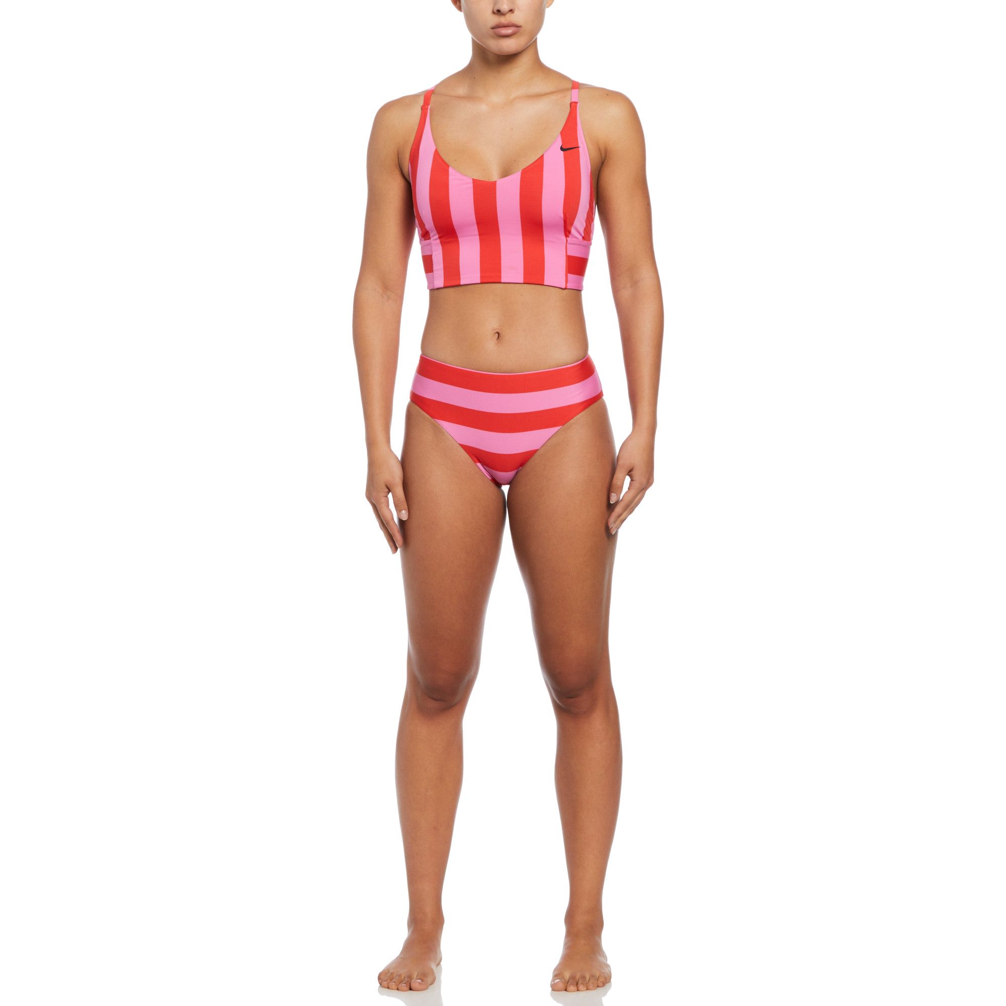 Image of Nike Women's Mid Waist Bottom Stripe Tankini