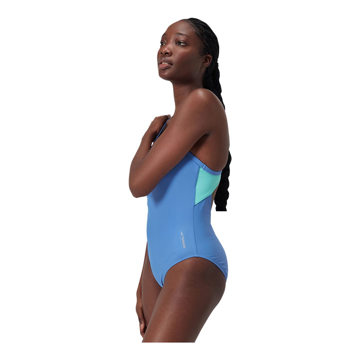 Speedo Women's SIS Colourblock Racer One Piece Swimwear