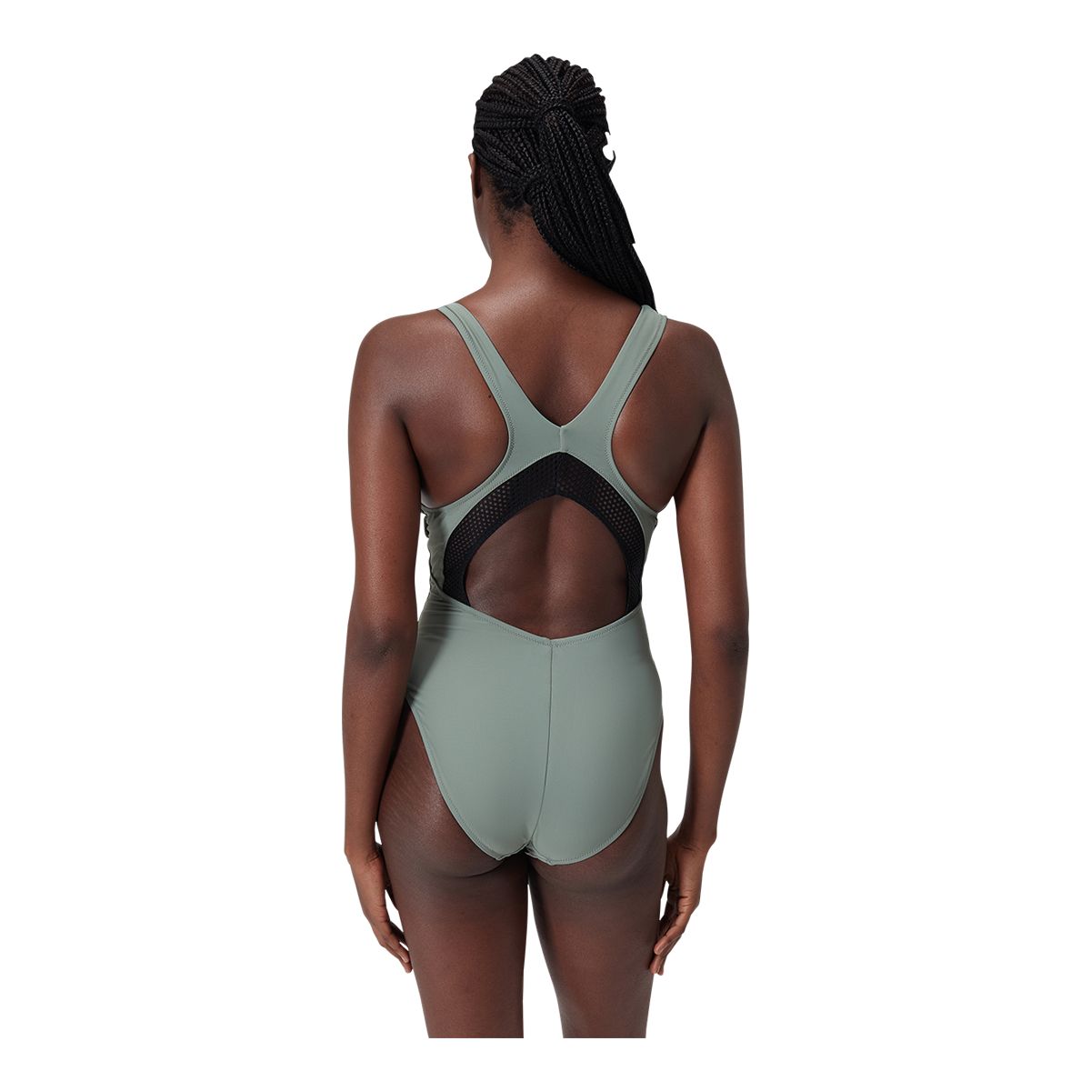 Speedo Women's Sis Mesh Scoop Neck One Piece