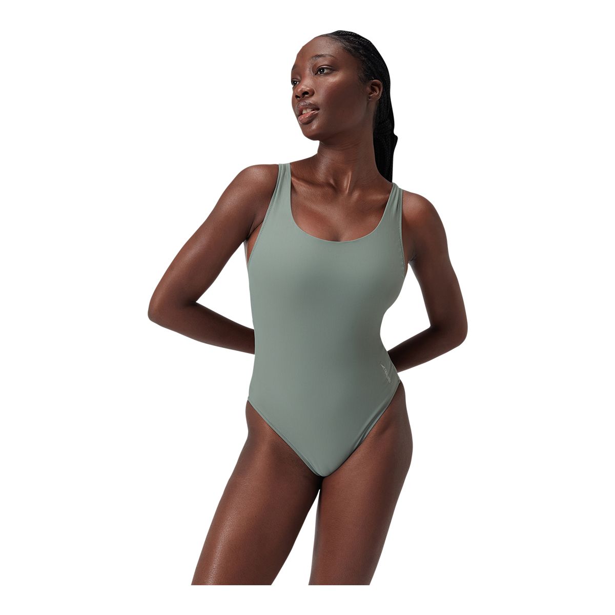 Speedo Women's Sis Mesh Scoop Neck One Piece