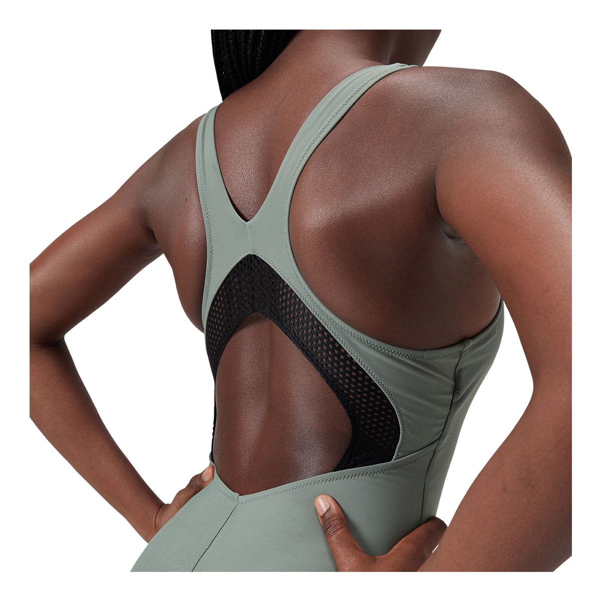 Speedo Women's Sis Mesh Scoop Neck One Piece