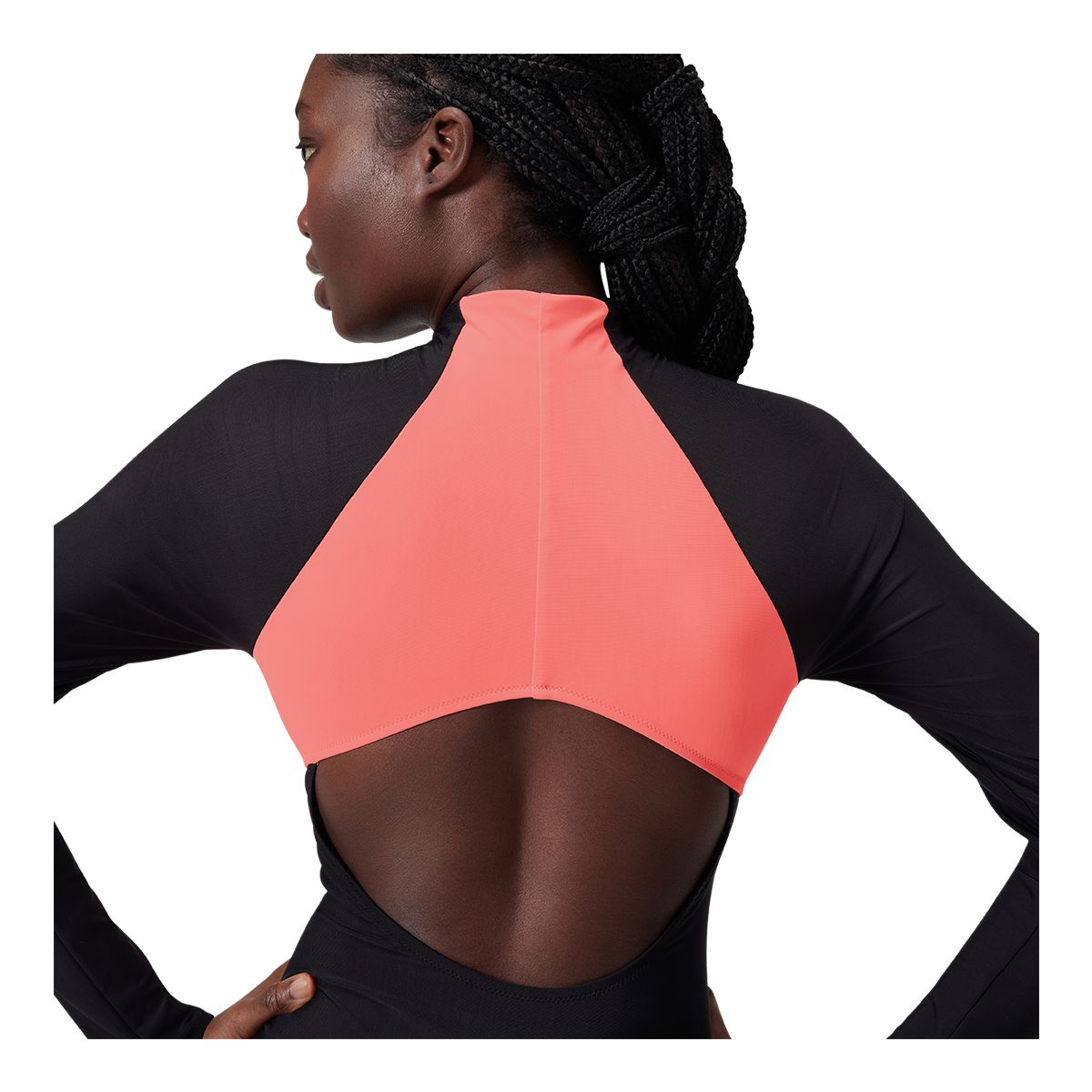 Speedo Women's SIS Colorblock Zip Rashguard