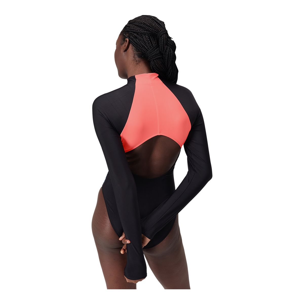 Speedo Women's SIS Colorblock Zip Rashguard