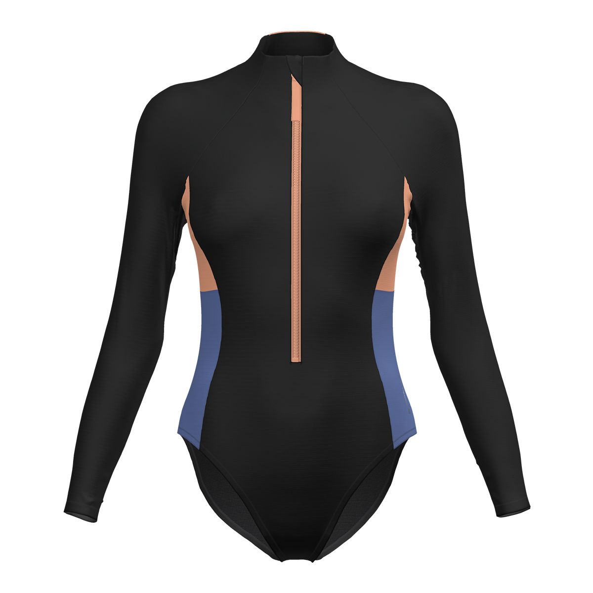 Speedo Women's SIS Colorblock Zip Rashguard