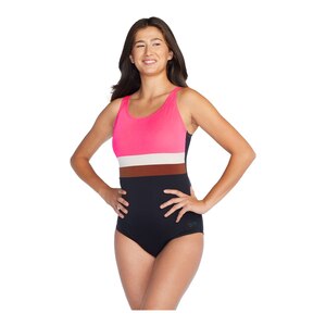 Speedo Women's Bonded Colorblock One Piece Swimwear