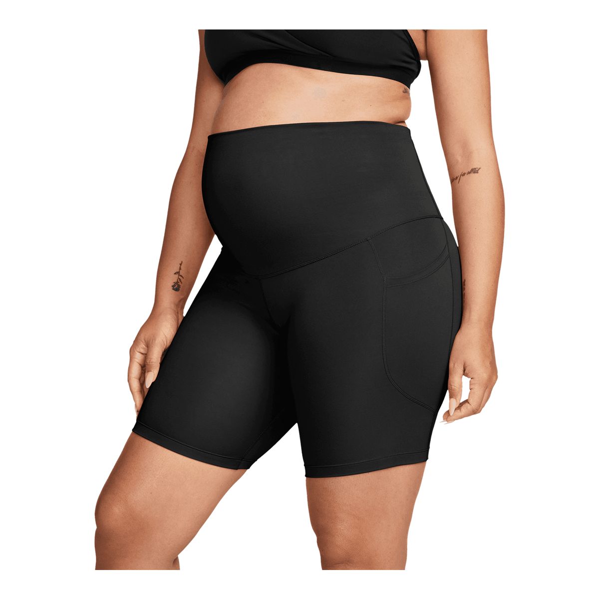 Nike Women's Maternity One High-Rise 8 Inch Shorts