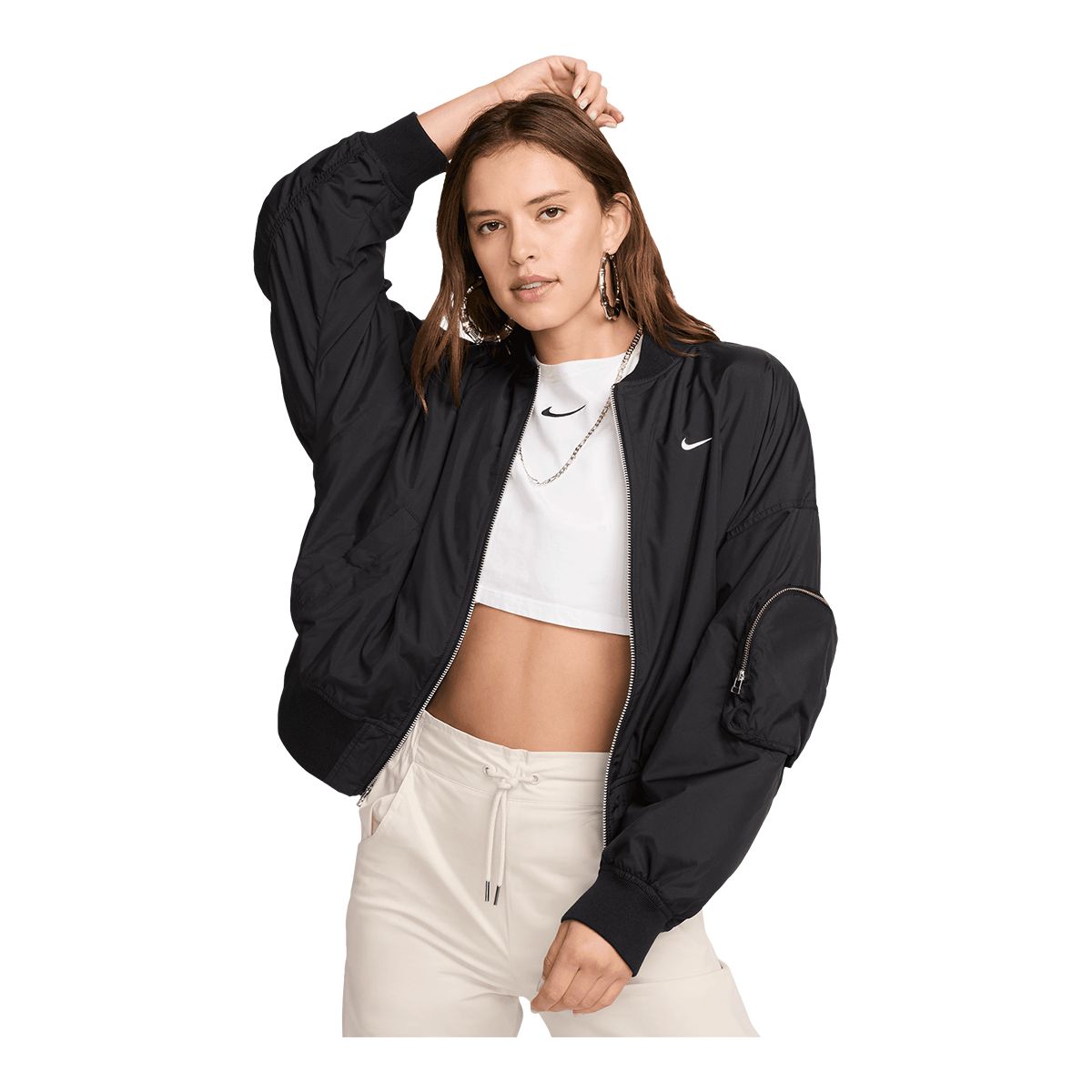 Nike Women's Essentials Oversized Bomber Jacket