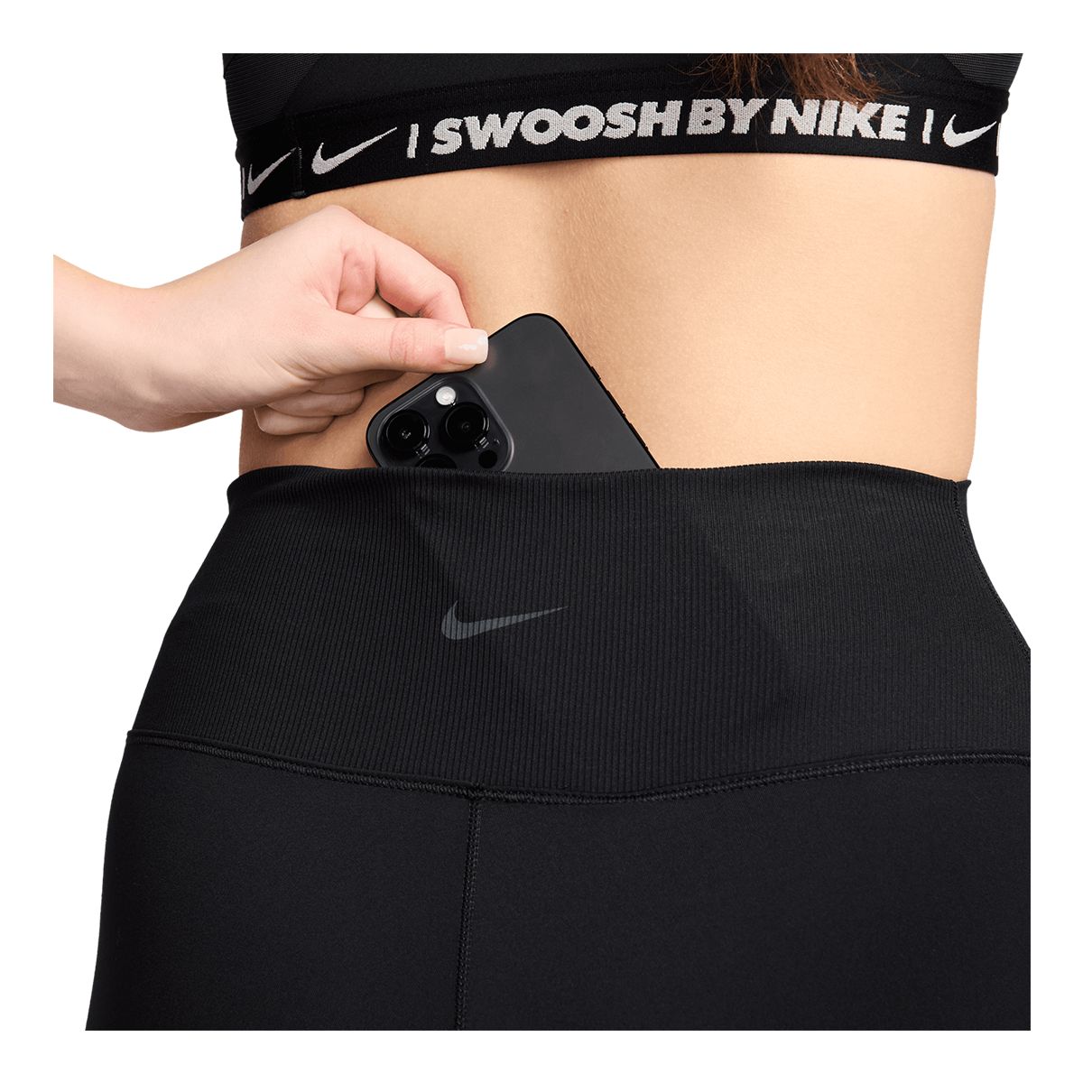 Nike Women's One High Rise 5 Inch Rib Shorts