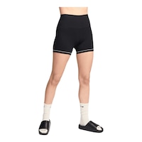 Nike Women's One High Rise 5 Inch Rib Shorts Front_Angled_Right