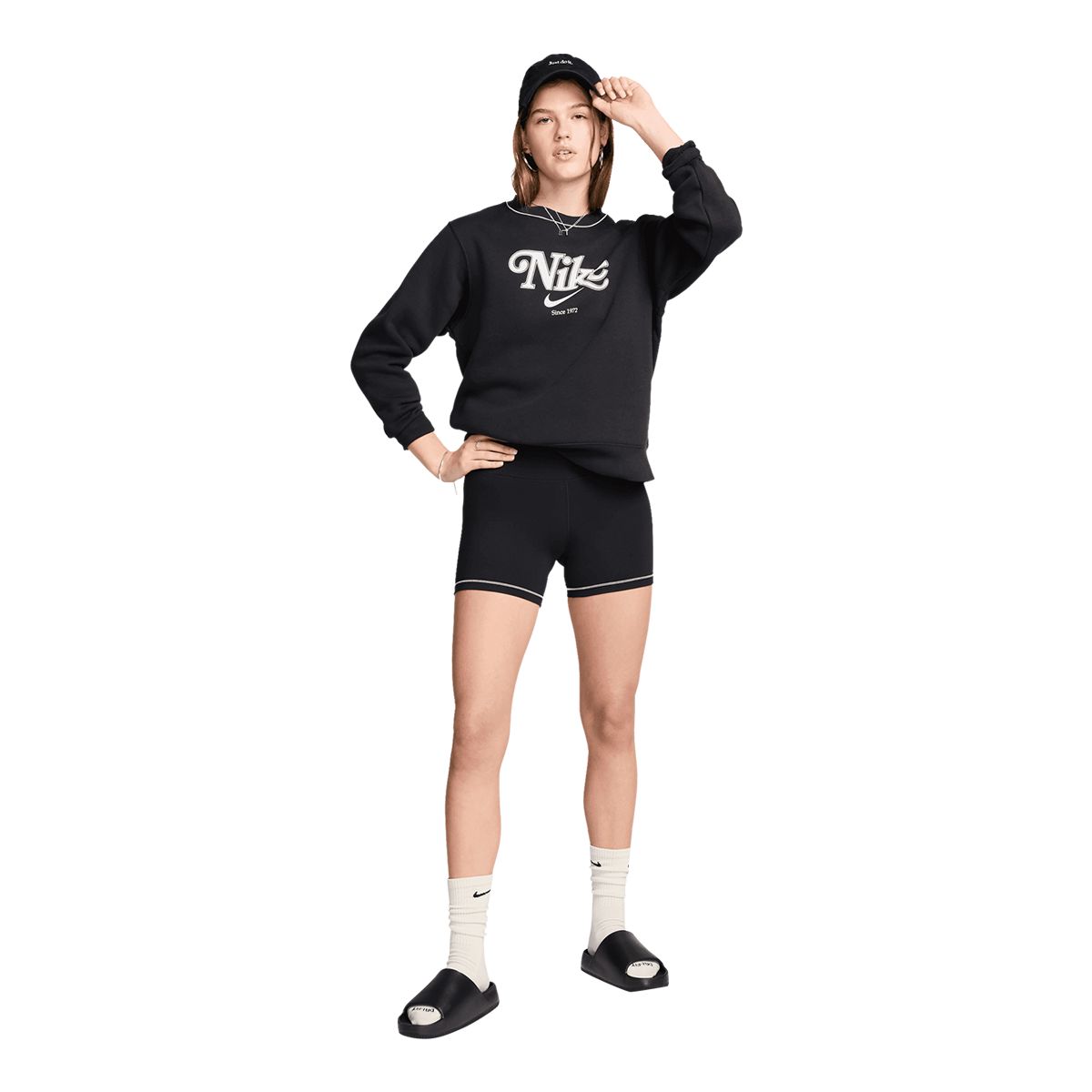 Nike Women's One High Rise 5 Inch Rib Shorts