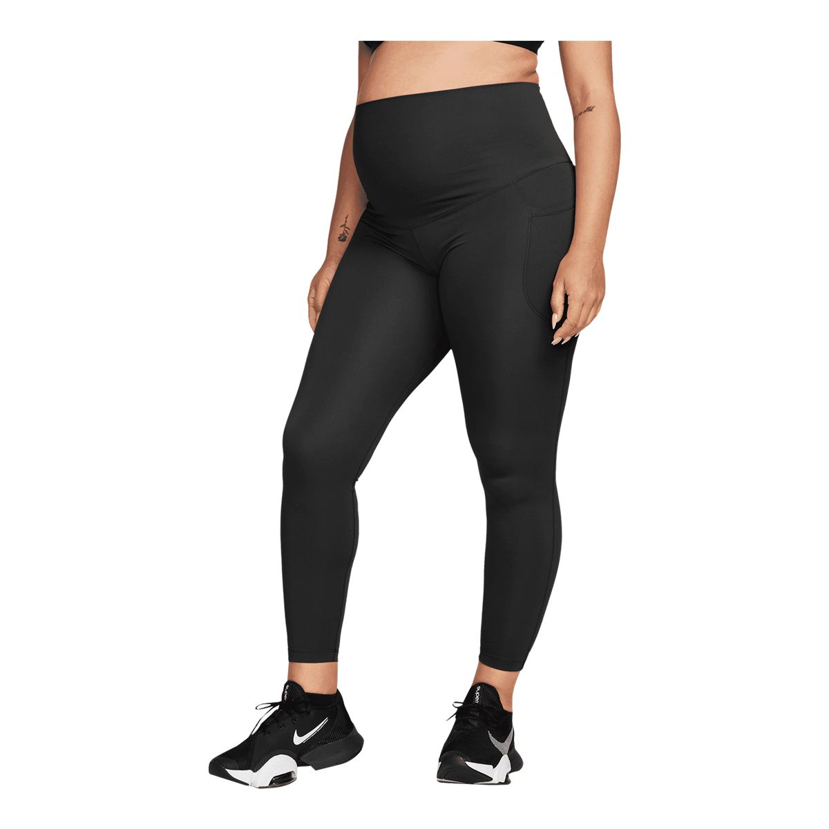 Nike Women's Maternity Dri Fit One High-Rise 7/8 Pocket Tights