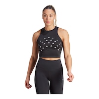 adidas Women's BLUV Cropped Tank Front_Flat