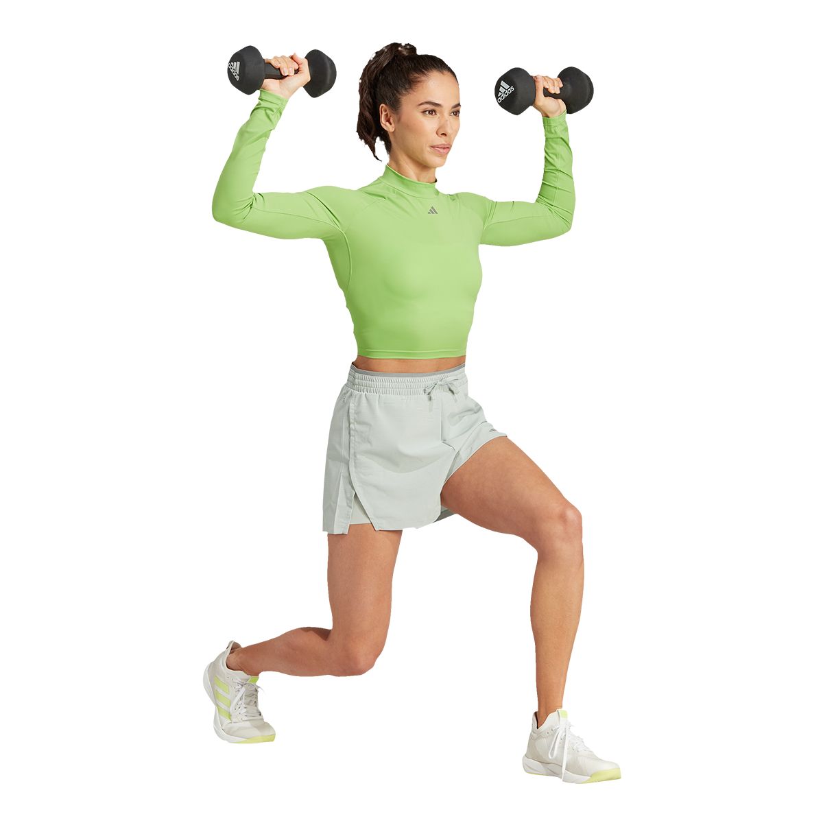 adidas Women's HIIT High Rise 2 in 1 1/4 Shorts