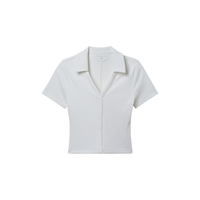 TravisMathew Women's Tropical Outlook Golf Polo Top Front_Flat