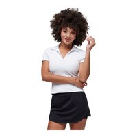 TravisMathew Women's Moveknit Vneck Golf Polo Shirt