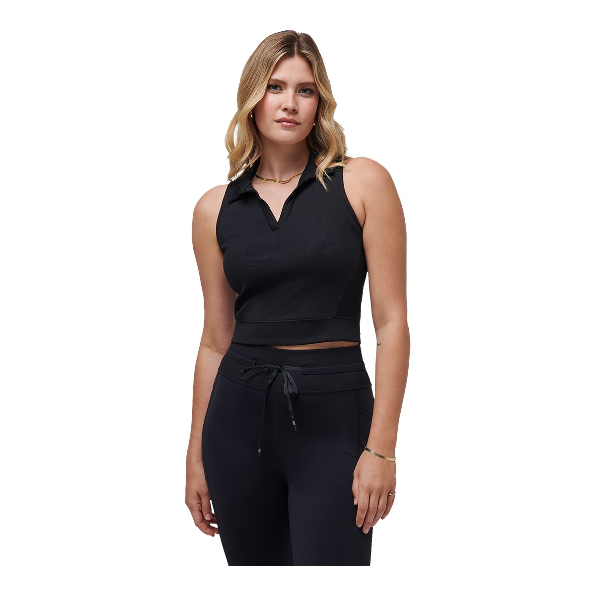 TravisMathew Women's Moveknit V-Neck Golf Polo Tank