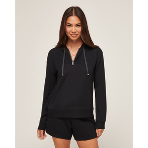 TravisMathew Women's Friday Ponte Half Zip Golf Hoodie