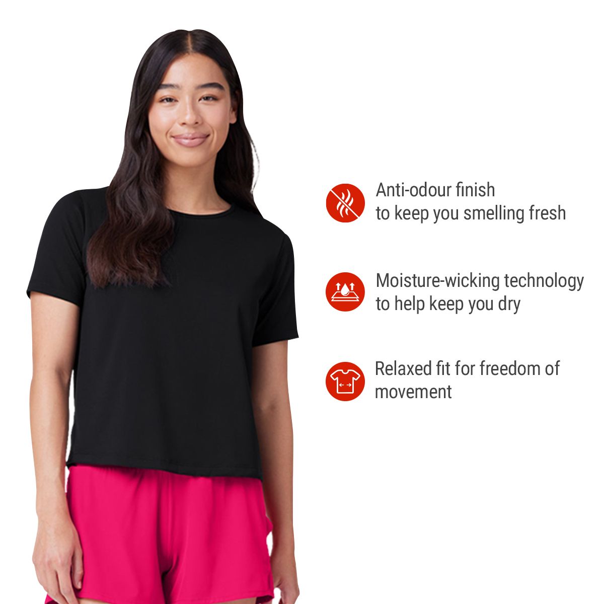 FWD Women's Push Balanced Overlap T Shirt