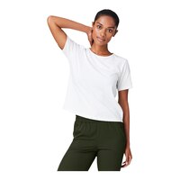 FWD Women's Push Balanced Overlap T Shirt Front_Flat