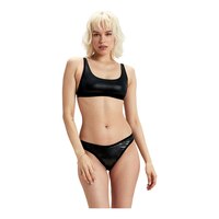 Speedo Women's Fluente Foil Convertible Bikini Top Front_Angled_Right