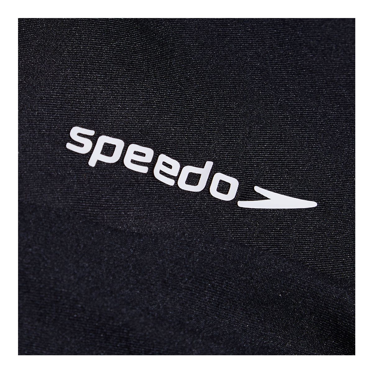 Speedo Women's Fluente Solid Logo Elastic Crop T Shirt