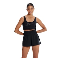 Speedo Women's Fluente Solid Shorts Front_Flat