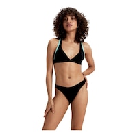 Speedo Women's Fluente Strappy Scoop Bottom Front_Flat