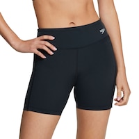 Speedo Women's Swimsuit Bottom 5.5 Inch Mid Light Jammer Front_Flat