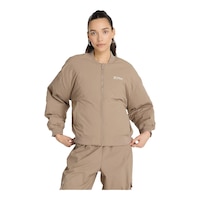 New Balance Women's Heritage Bomber Jacket Front_Flat