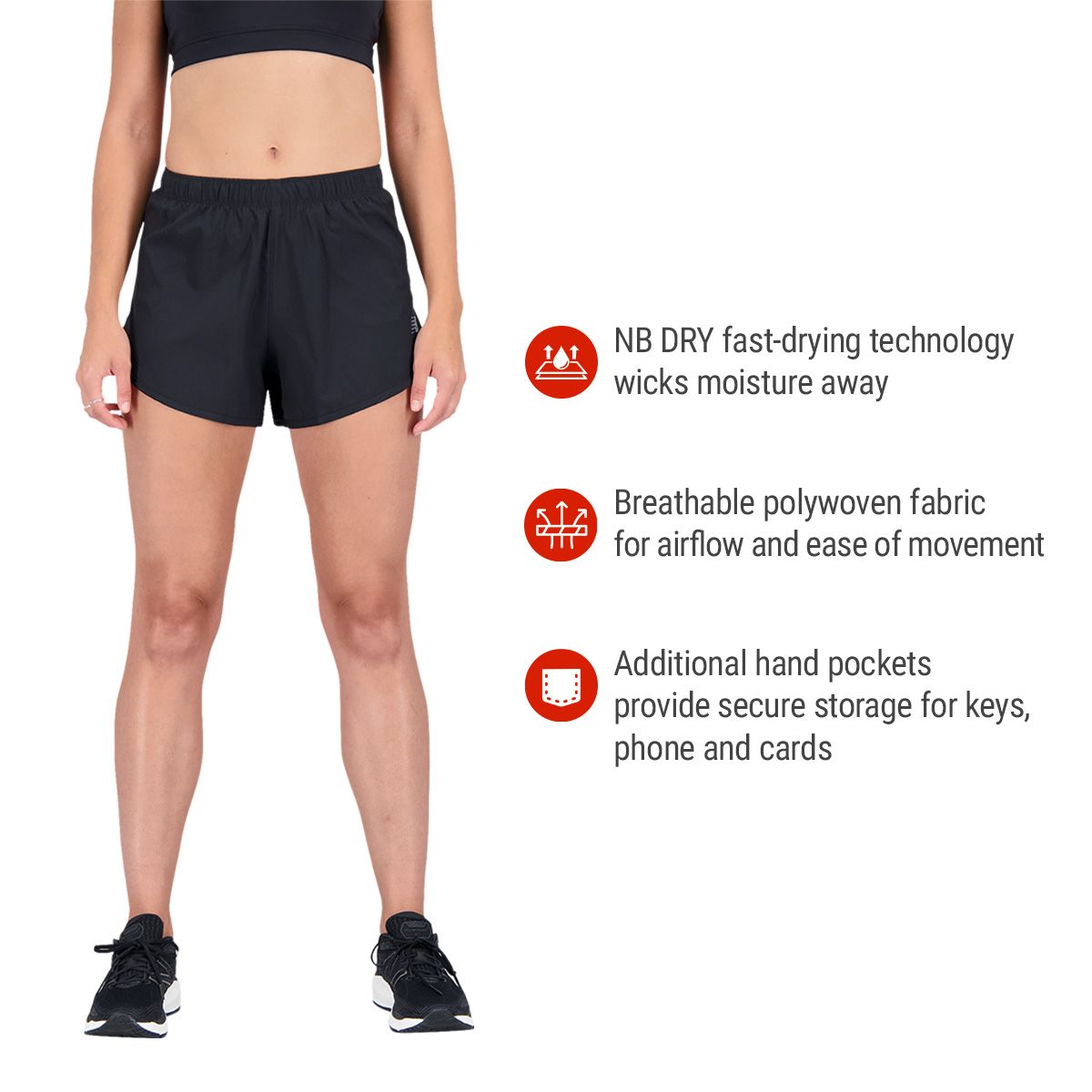 New Balance Women's Core 2 in 1 3 Inch Shorts