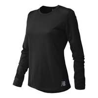 New Balance Women's Core Run Long Sleeve Shirt Front_Three_Fourths_Angled_Left