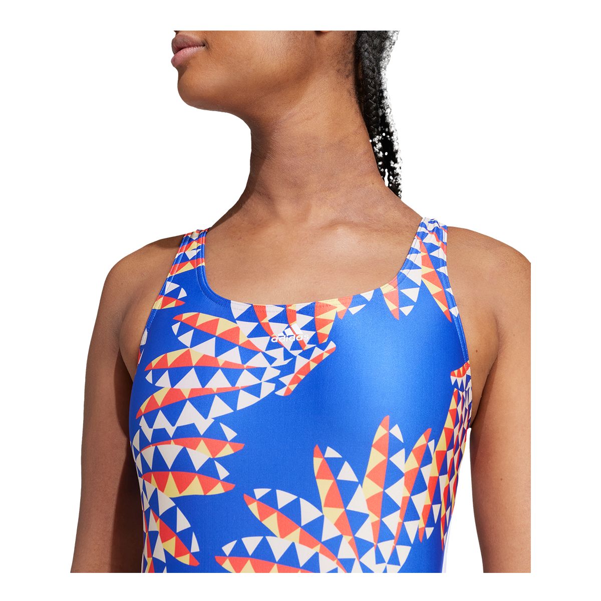 adidas Women's Farm 3-Stripes CLX Swimsuit