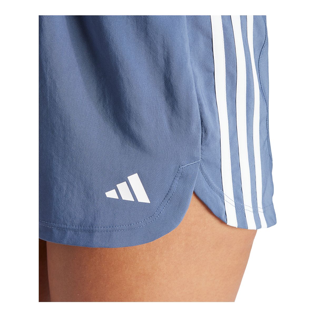 adidas Women's Pacer Woven High 5 Inch 1/4 Shorts