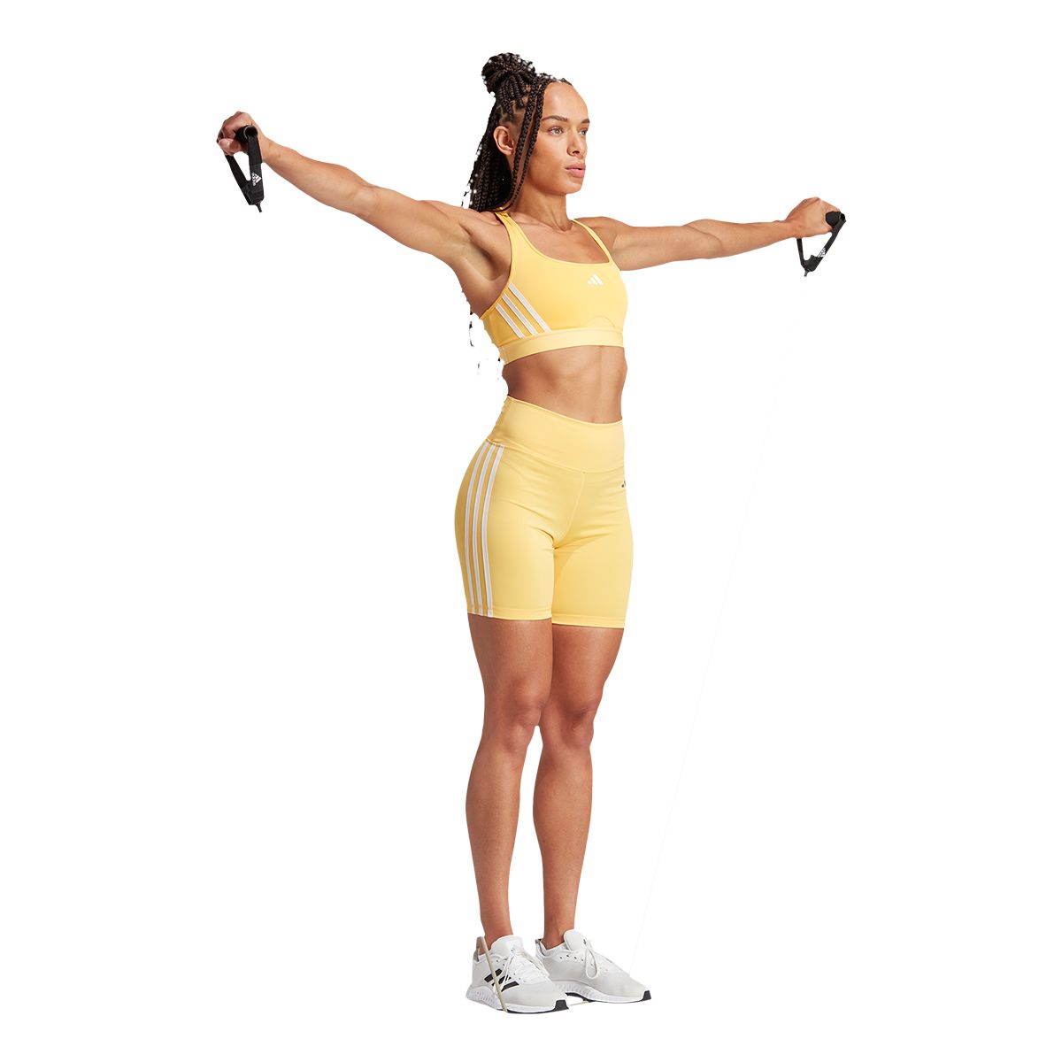 adidas Women's Powerimpact 3-Stripes Medium Support Workout Bra