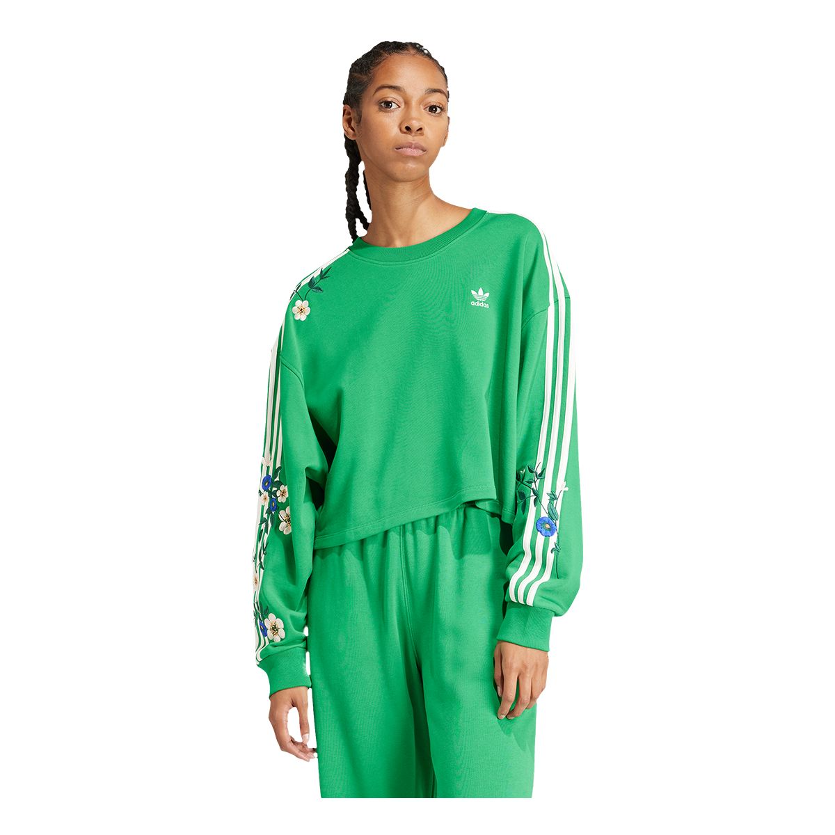 adidas Women's Floral Sweatshirt