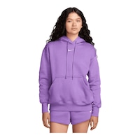 Nike Women's Phoenix Fleece Oversized Pullover Hoodie Front_Flat