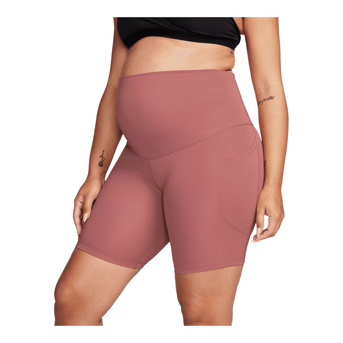 Nike Women's Maternity Dri-FIT One High Rise 8 Inch Shorts