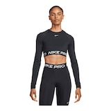 Nike Women's Pro Dri-FIT 365 Cropped Long Sleeve Shirt Front_Flat