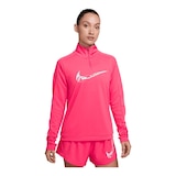 Nike Women's Run Swsh HBR 1/2 Zip Top Front_Angled_Right