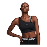 Nike Women's Assymetric Swoosh Bra Front_Flat