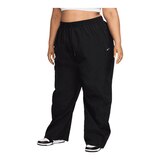 Nike Women's Windrunner Woven High Rise Open-Hem Pants Front_Three_Fourths_Angled_Left